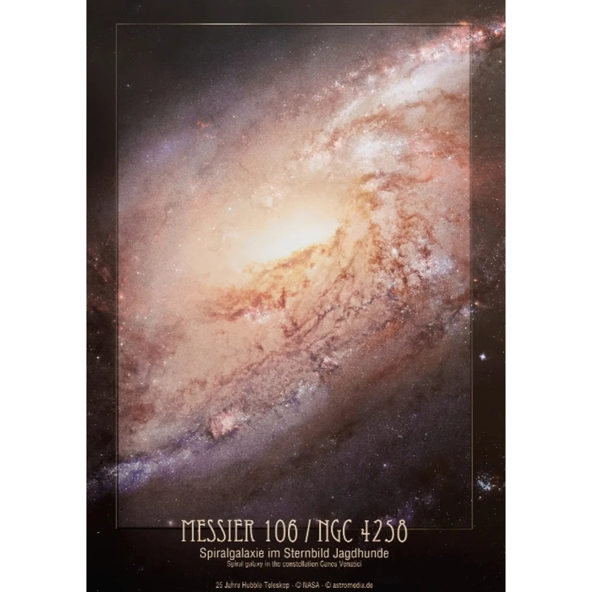 Affiche  Galaxie spirale Messier 106
