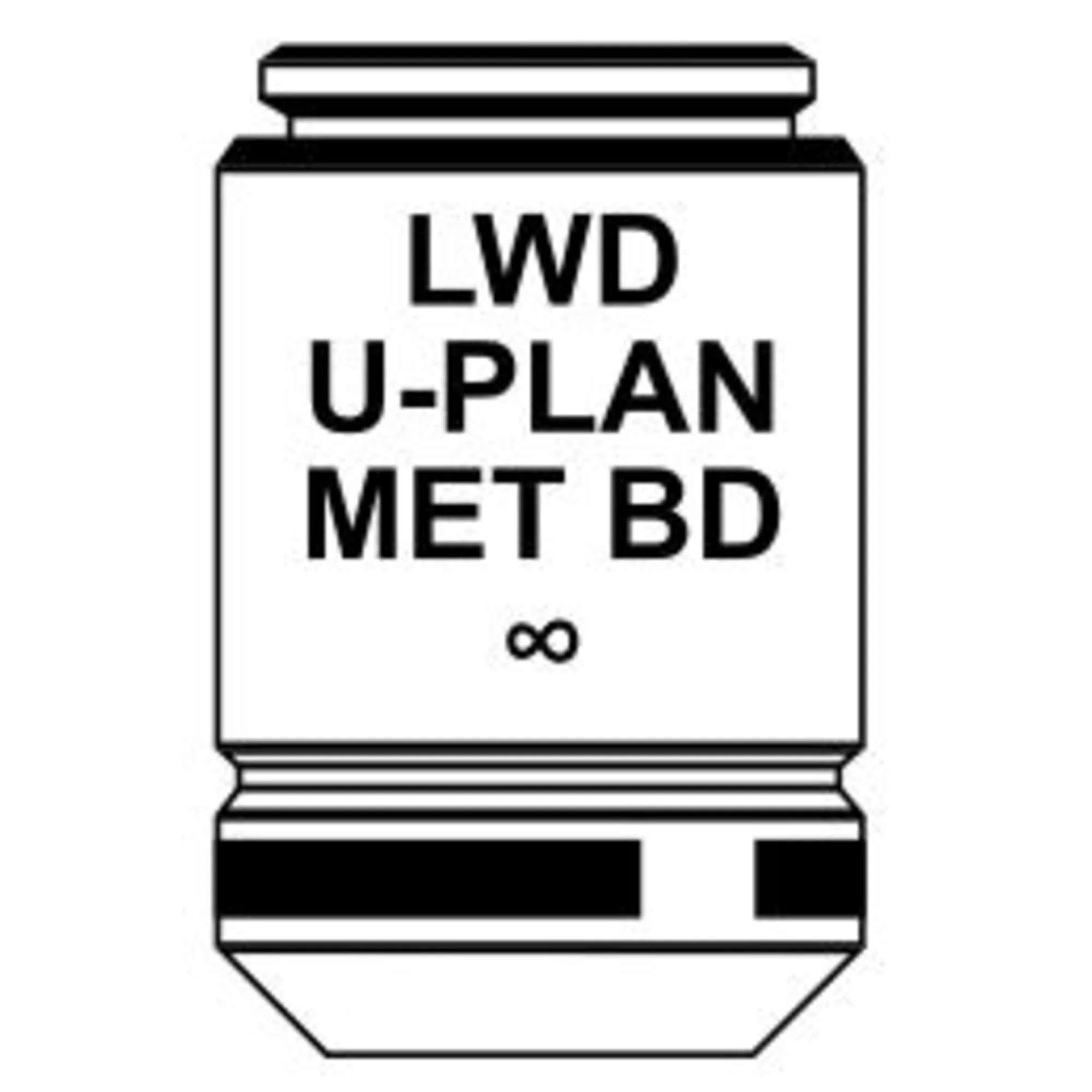 Objectif  IOS LWD U-PLAN MET BD objective 10x/0.30, M-1095