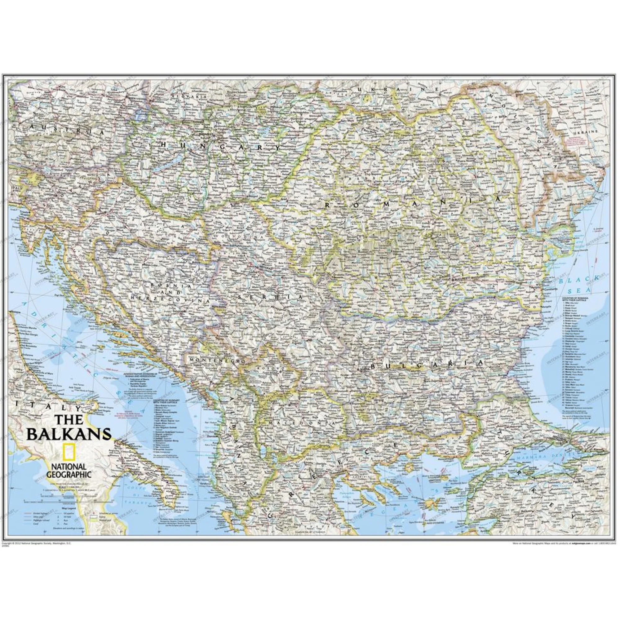 Carte Balkans régionale