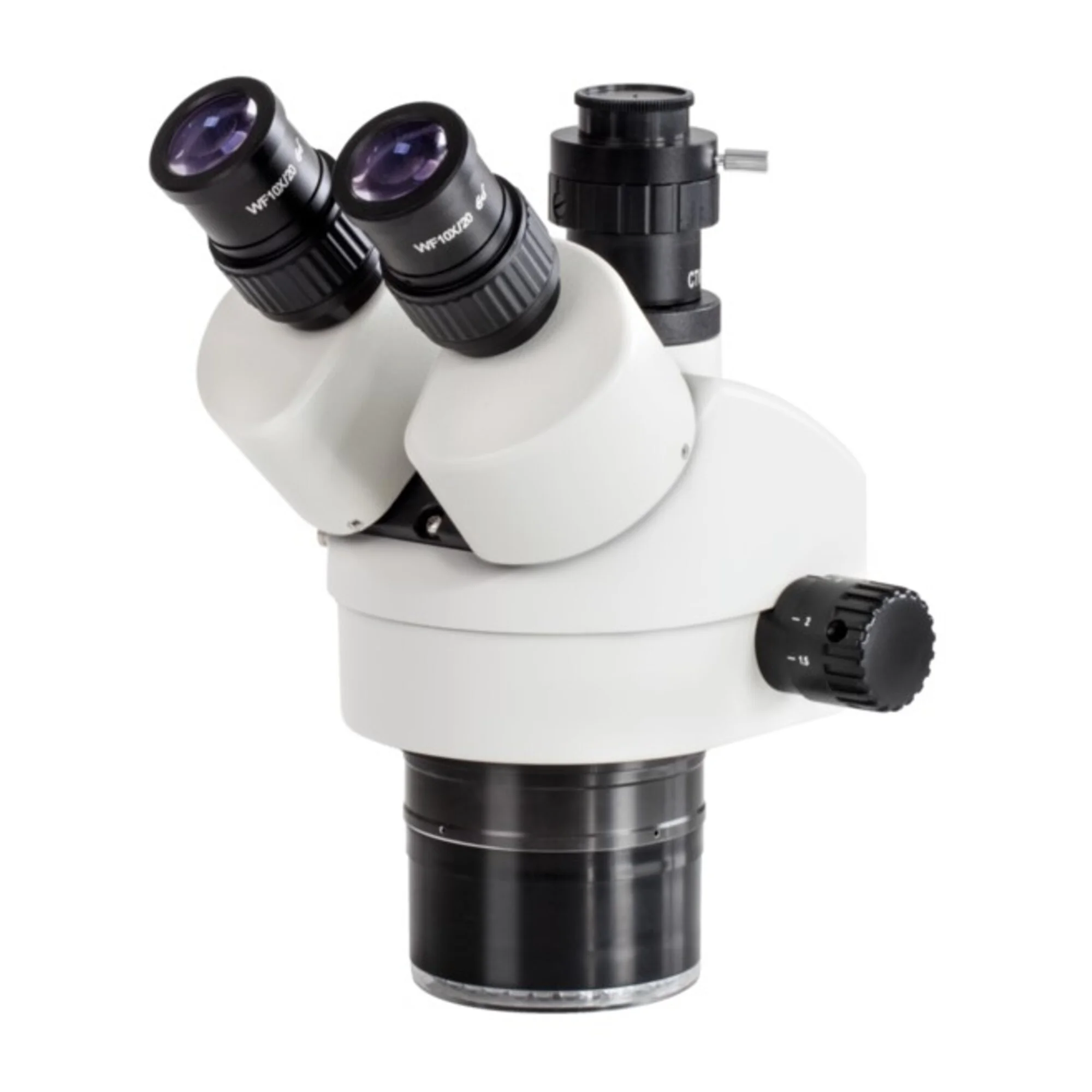 Zoom tête de microscope, OZL 469, trino, 0,7x-4,5x, Al, 3W LED