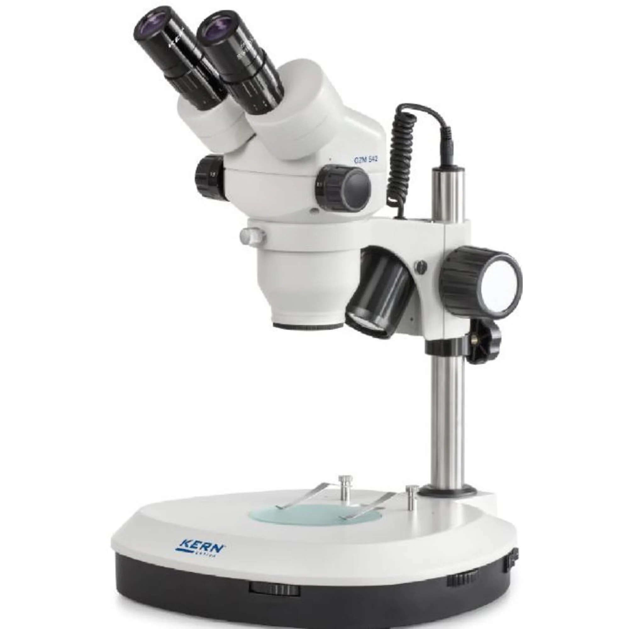 Microscope stéréo zoom  OZM 542, Bino, 7-45x, HSWF10x23, Lumière transmise, 3W LED